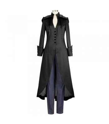 Women Gothic Long Coat Goth Punk Emo Vintage Tailcoat Steampunk Coat